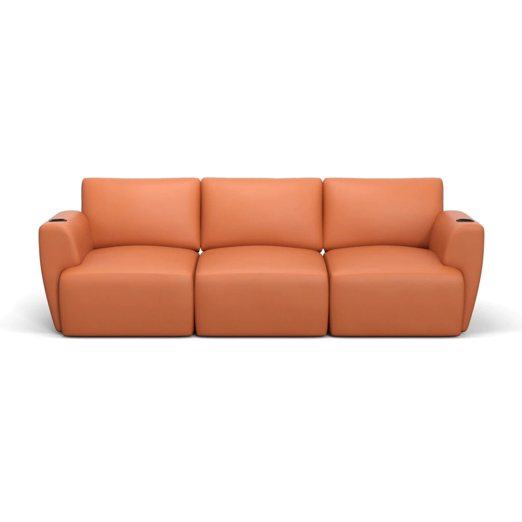 Sofá Damie Na Caixa Modular 3 Lugares + Apoio de Pé Grátis (Puff)