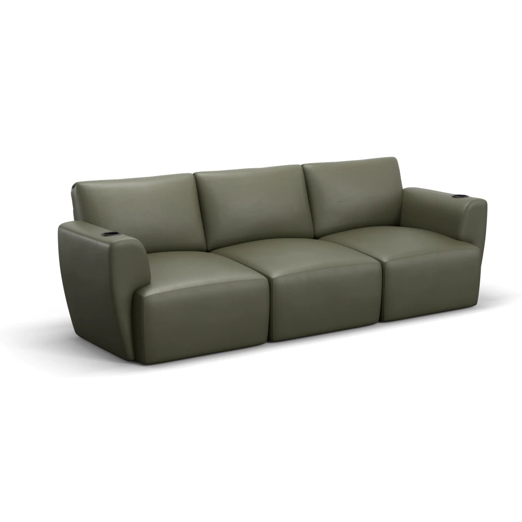 Sofá Damie Na Caixa Modular 3 Lugares + Apoio de Pé Grátis (Puff)