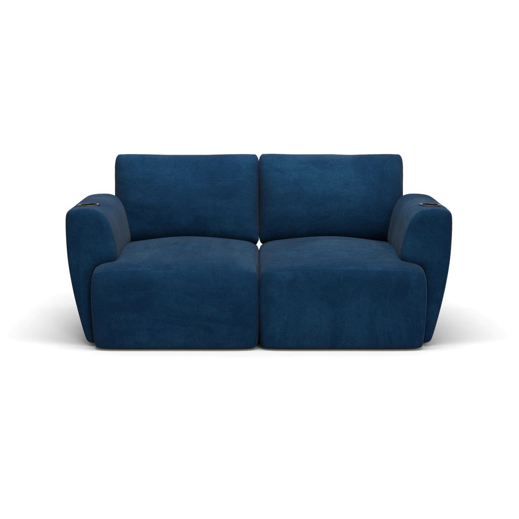 Sofá Damie Na Caixa Modular 2 Lugares + Apoio de Pé Grátis (Puff)