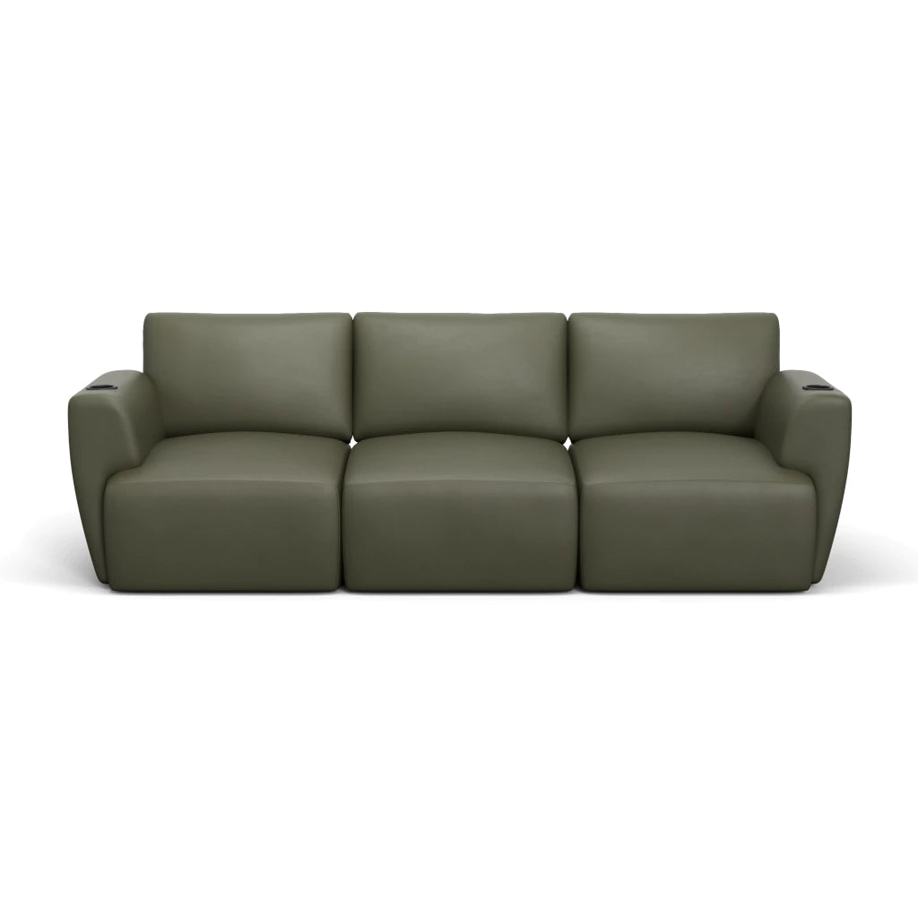 Sofá Damie Na Caixa Modular 3 Lugares + Apoio de Pé Grátis (Puff)