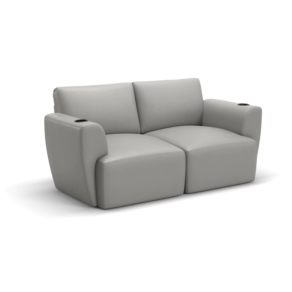 Sofá Damie Na Caixa Modular 2 Lugares + Apoio de Pé Grátis (Puff)