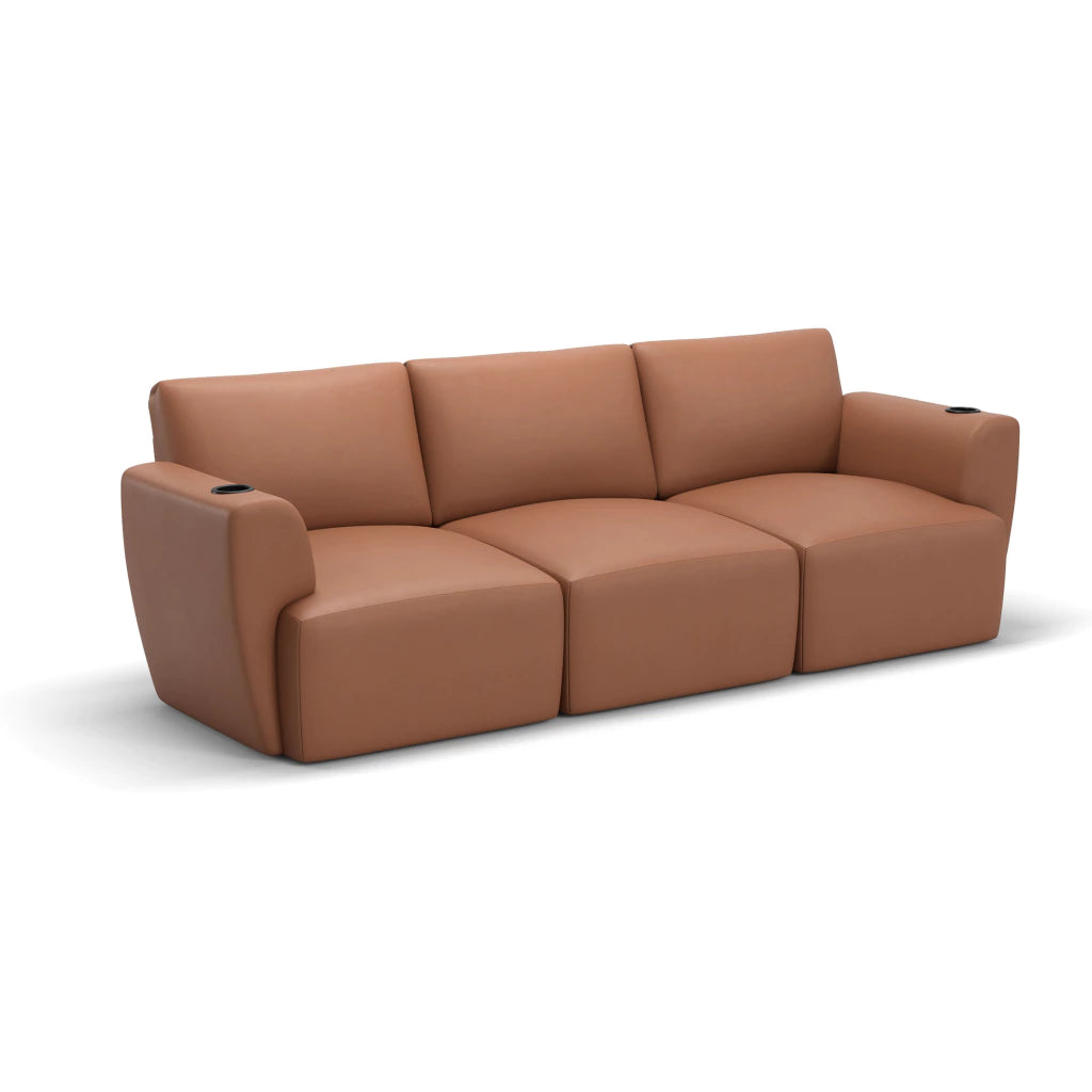 Sofá Damie Na Caixa Modular 3 Lugares + Apoio de Pé Grátis (Puff)