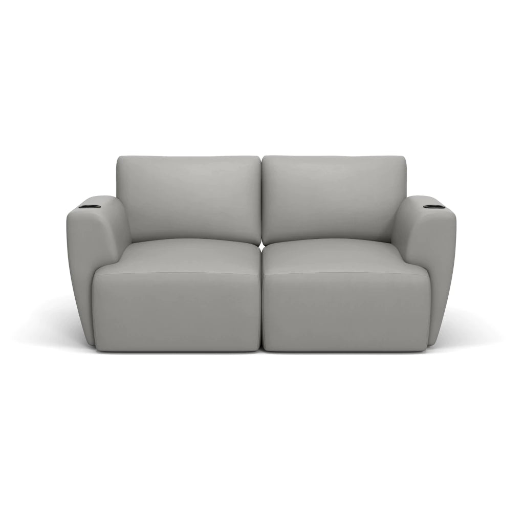 Sofá Damie Na Caixa Modular 2 Lugares + Apoio de Pé Grátis (Puff)