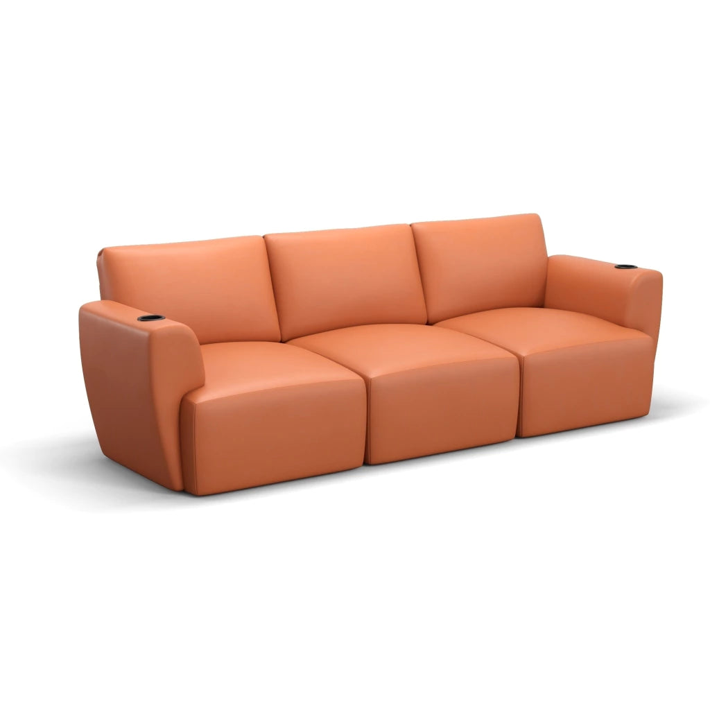 Sofá Damie Na Caixa Modular 3 Lugares + Apoio de Pé Grátis (Puff)