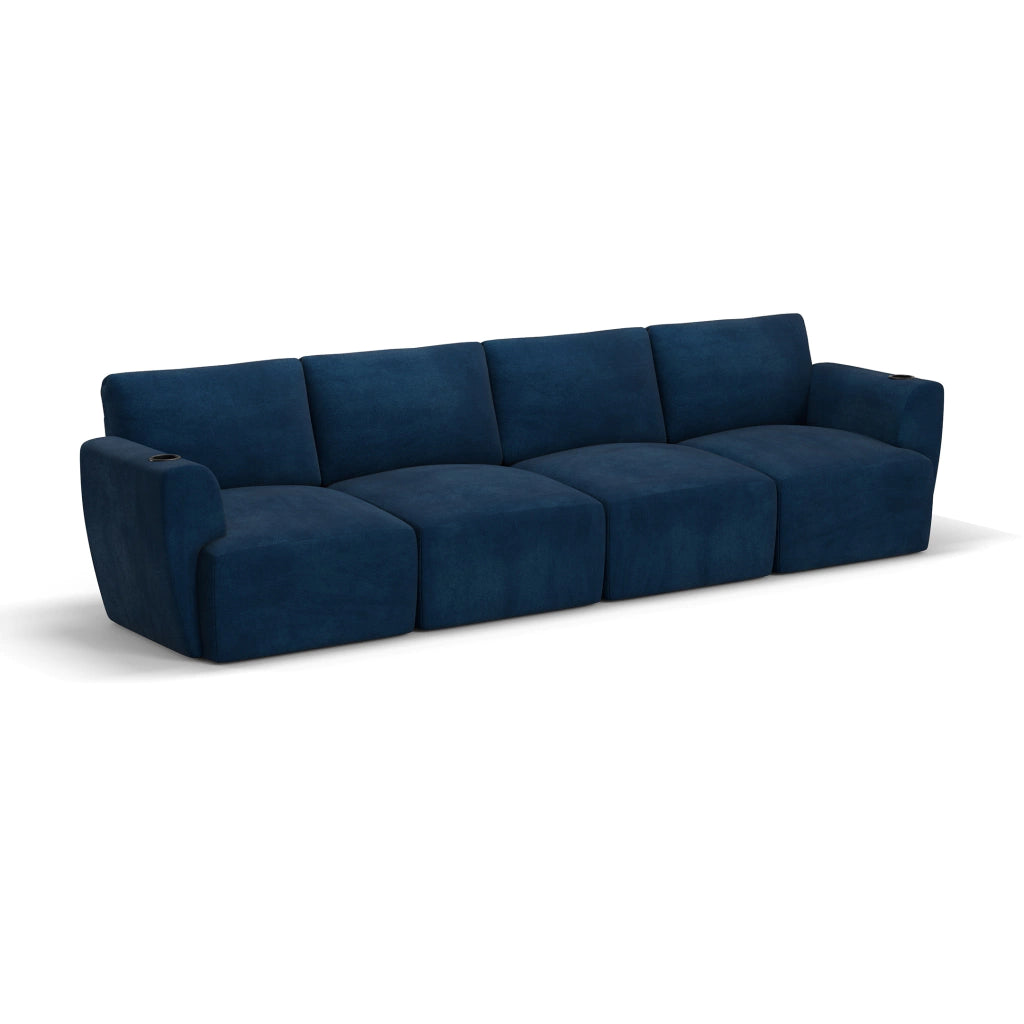 Sofá Damie Na Caixa Modular 4 Lugares