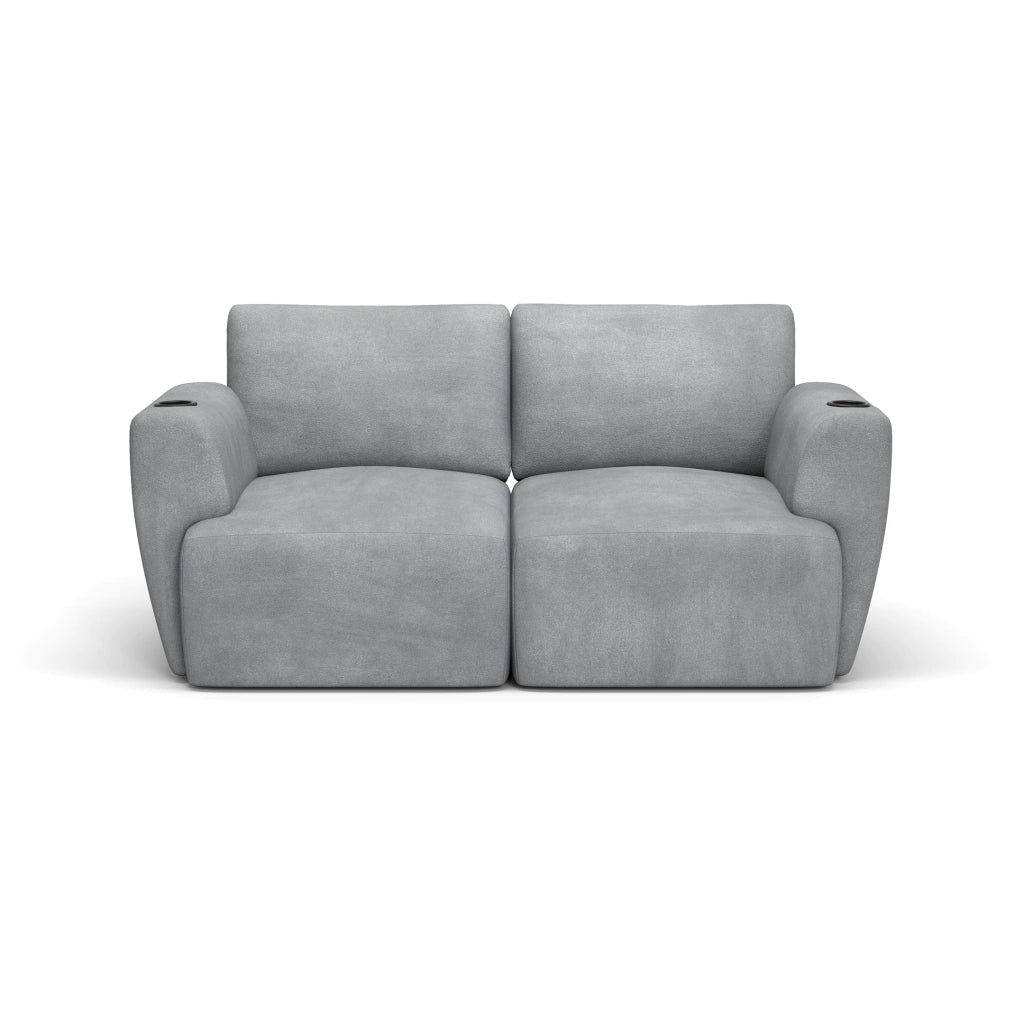 Sofá Damie Na Caixa Modular 2 Lugares + Apoio de Pé Grátis (Puff)