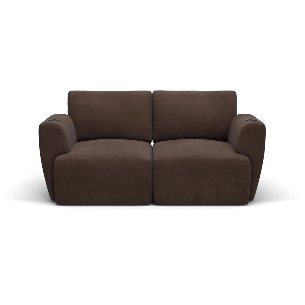 Sofá Damie Na Caixa Modular 2 Lugares + Apoio de Pé Grátis (Puff)