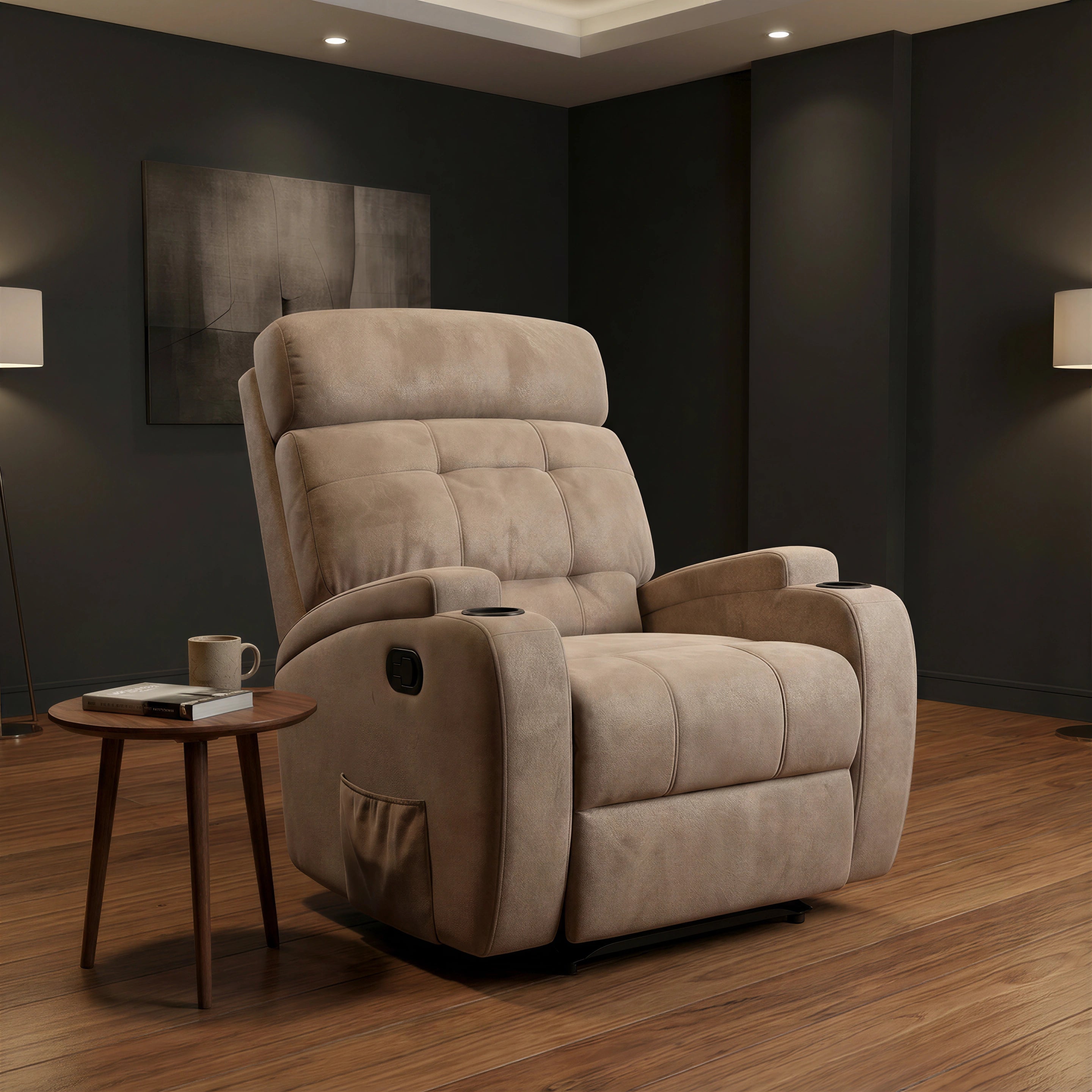 Poltrona Reclinável Damie Manual Fixa com Gatilho