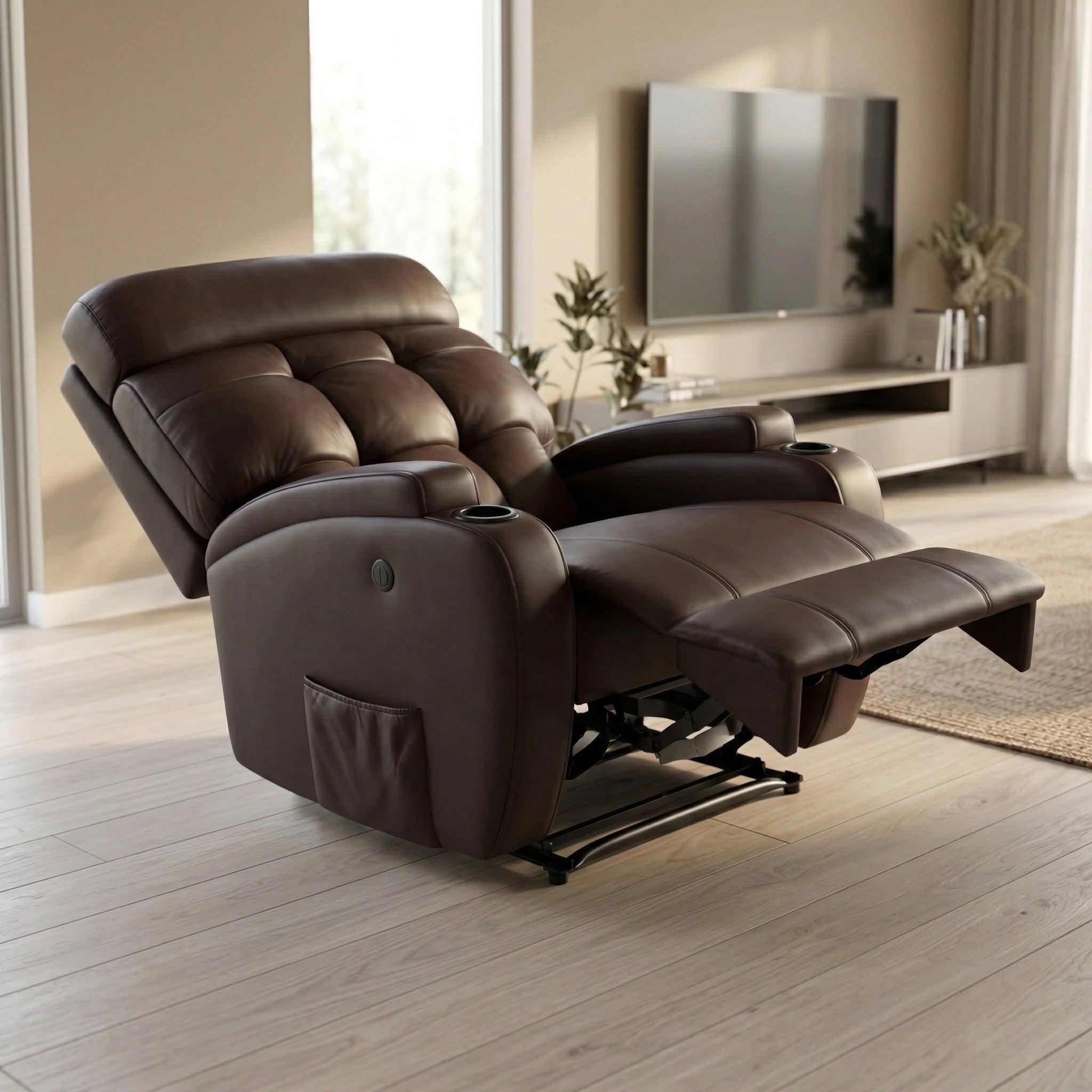 Poltrona Reclinável Elétrica Base Fixa Damie