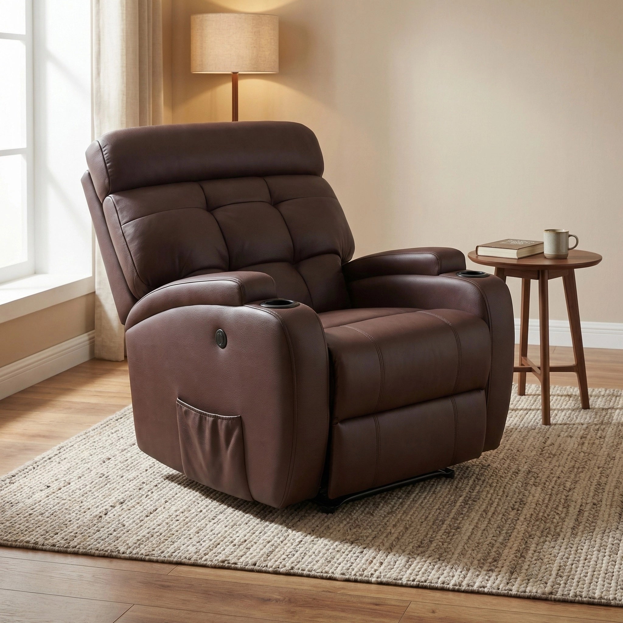 Poltrona Reclinável Elétrica Base Fixa Damie