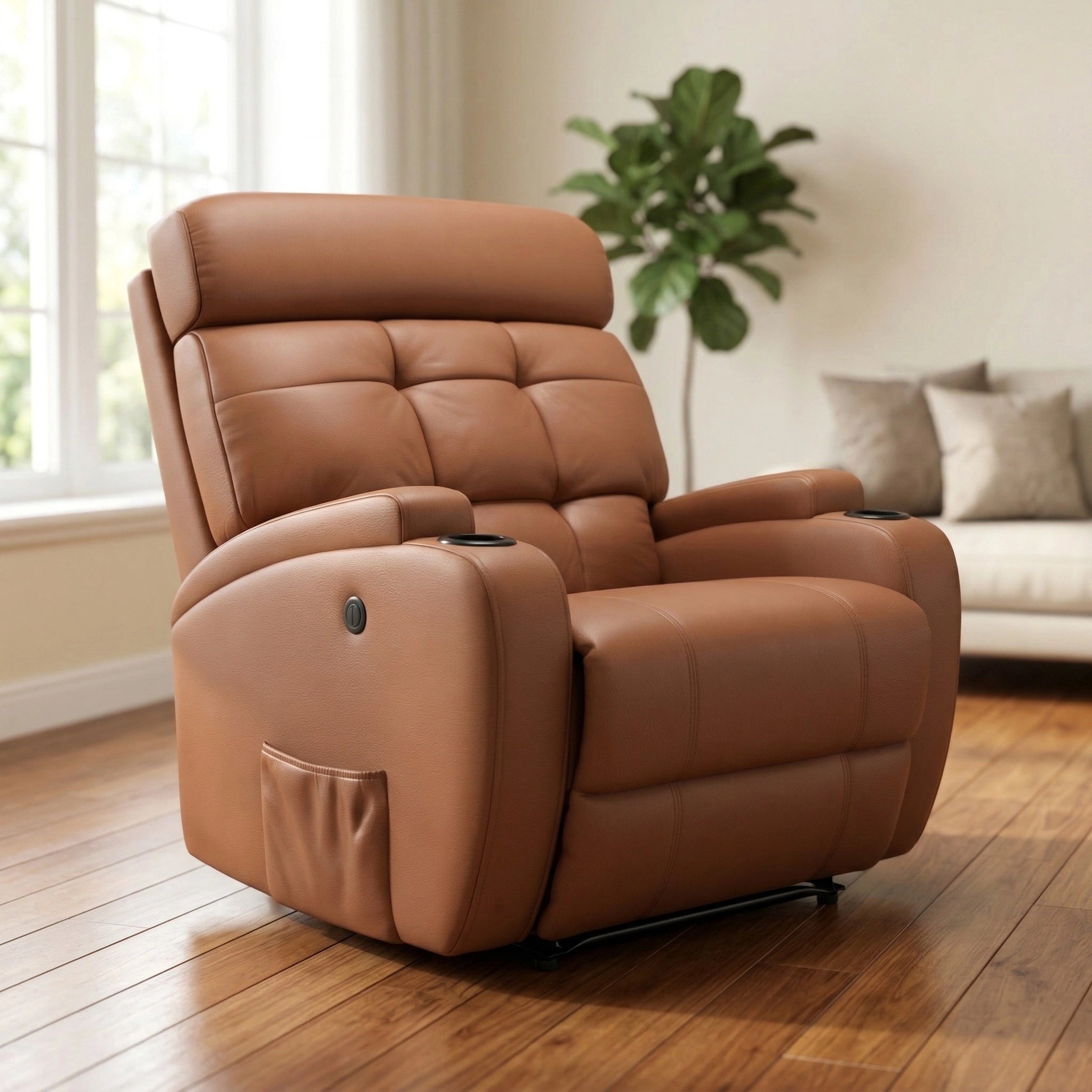 Poltrona Reclinável Elétrica Base Fixa Damie