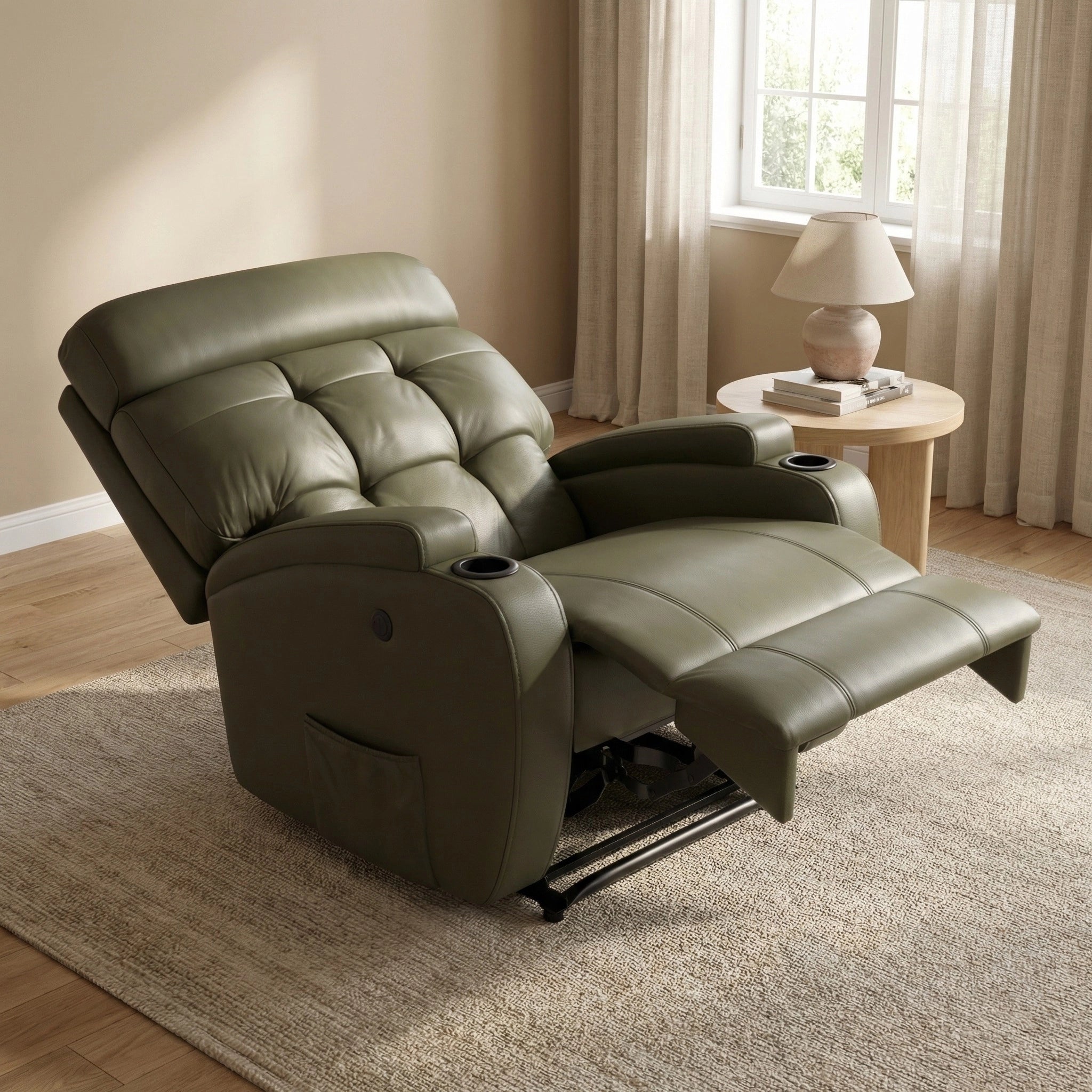 Poltrona Reclinável Elétrica Base Fixa Damie