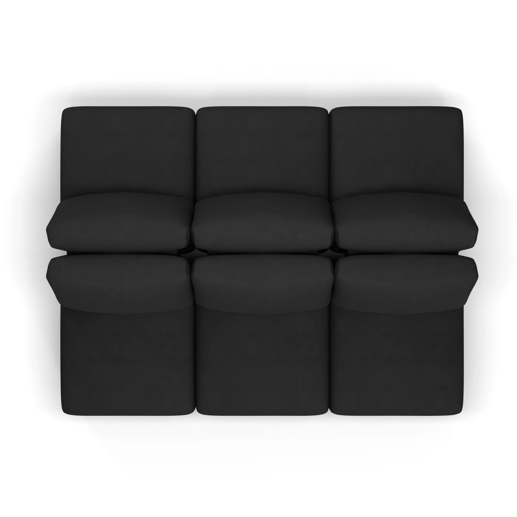 Sofá Damie Na Caixa Modular 6 Lugares em formato Ilha + Apoio de Pé Grátis (Puff)