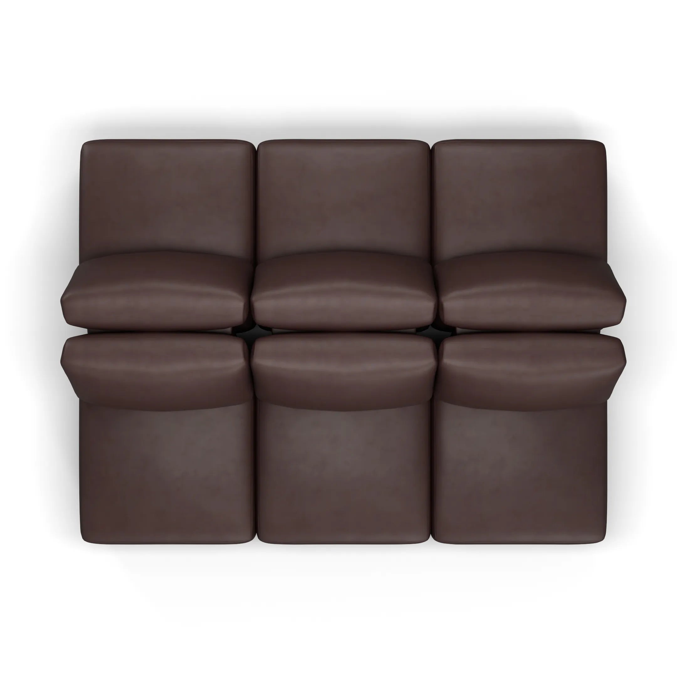 Sofá Damie Na Caixa Modular 6 Lugares em formato Ilha + Apoio de Pé Grátis (Puff)