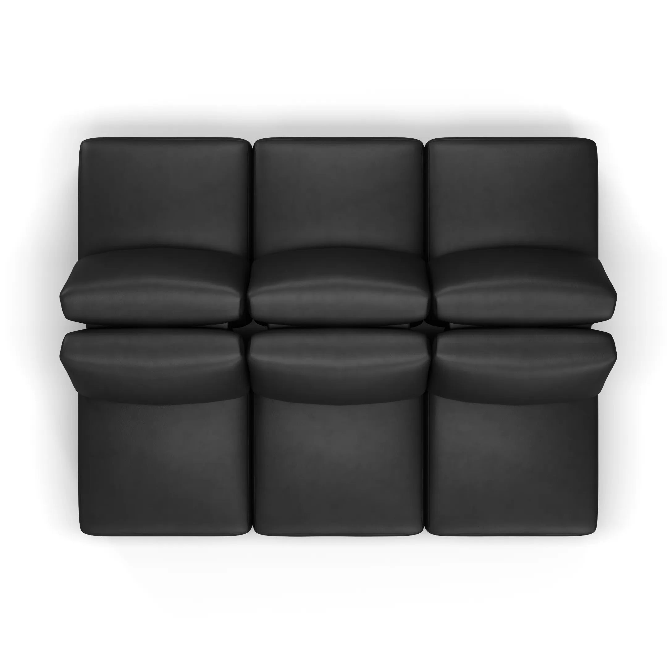 Sofá Damie Na Caixa Modular 6 Lugares em formato Ilha + Apoio de Pé Grátis (Puff)