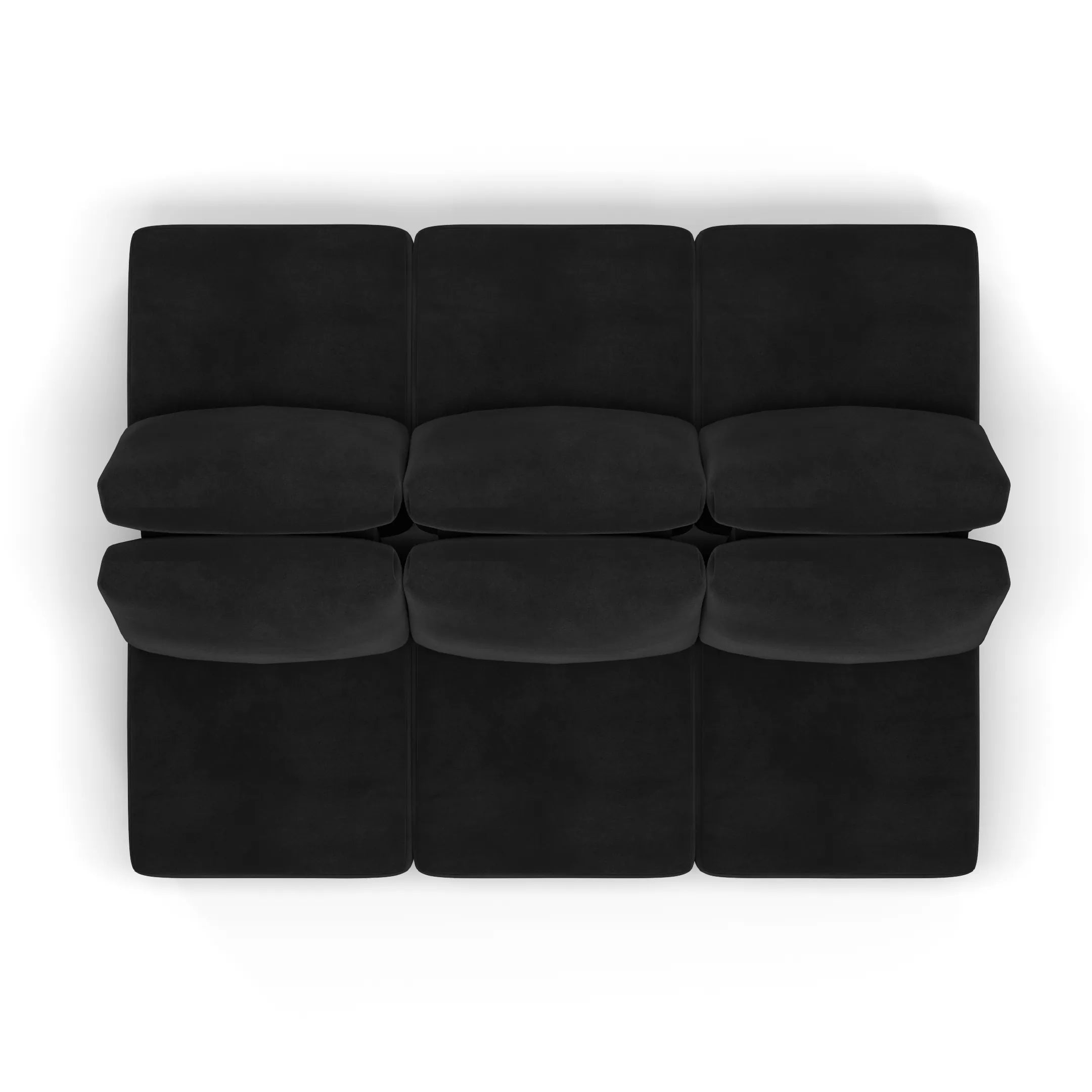 Sofá Damie Na Caixa Modular 6 Lugares em formato Ilha + Apoio de Pé Grátis (Puff)