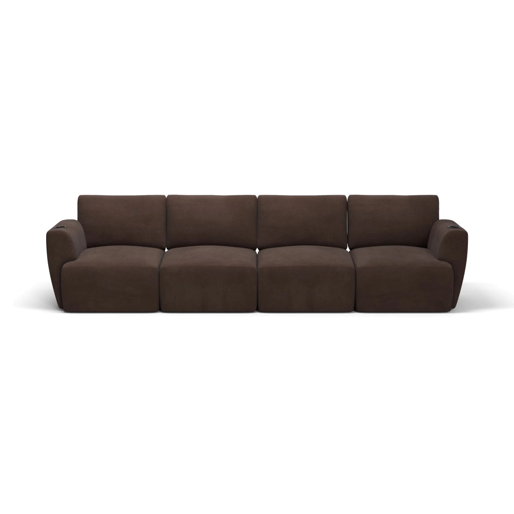 Sofá Damie Na Caixa Modular 4 Lugares