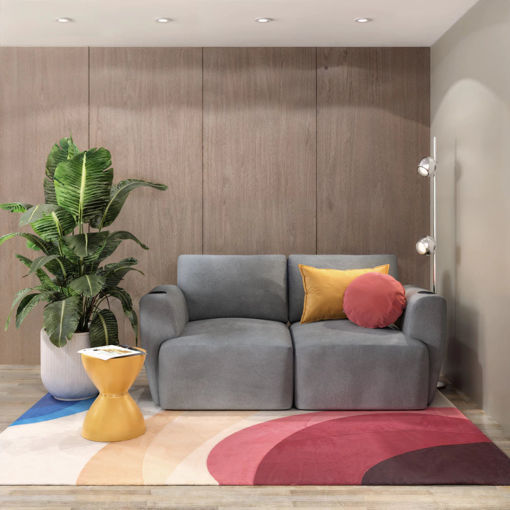 Sofá Damie Na Caixa Modular 2 Lugares