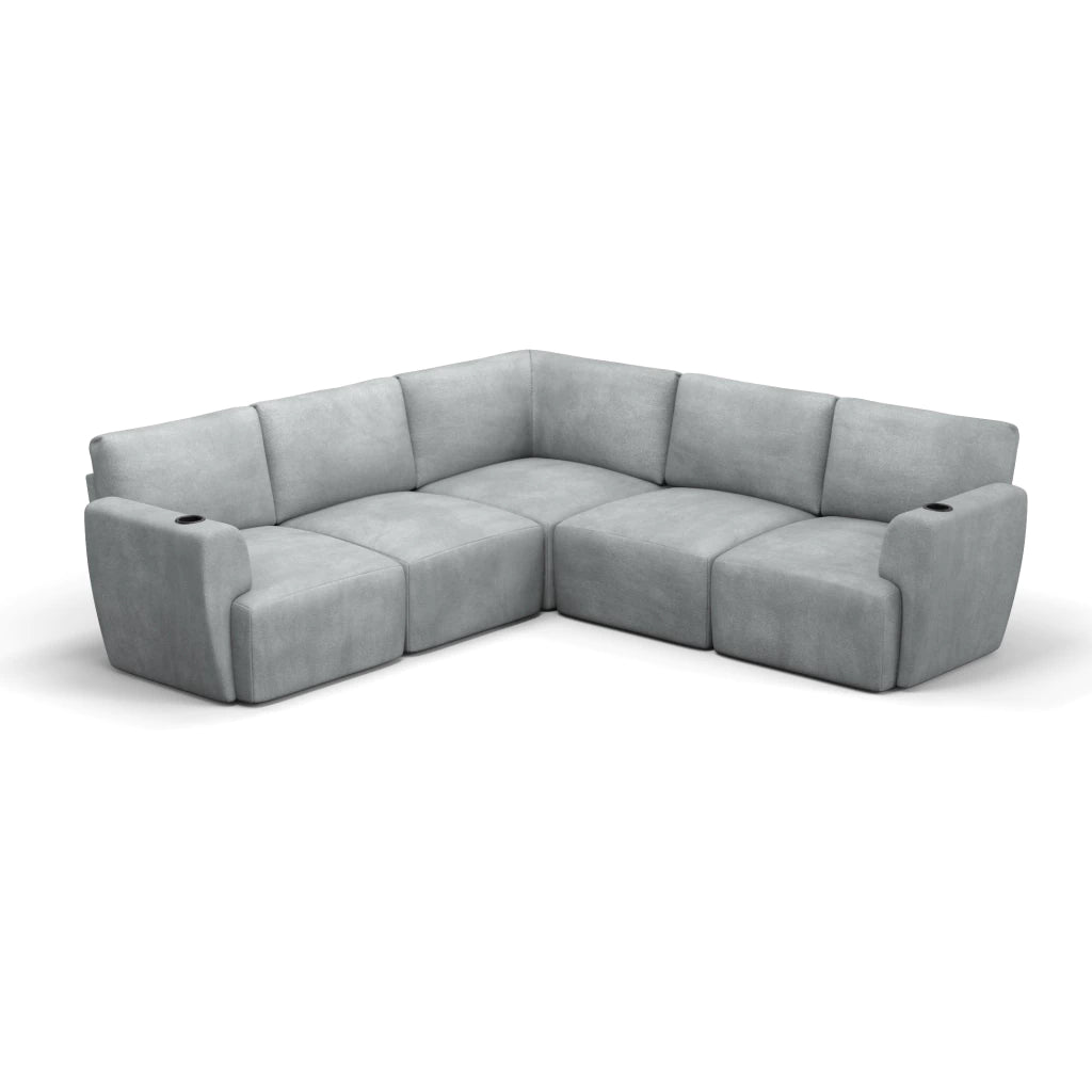 Sofá Damie Na Caixa Modular 5 Lugares em L