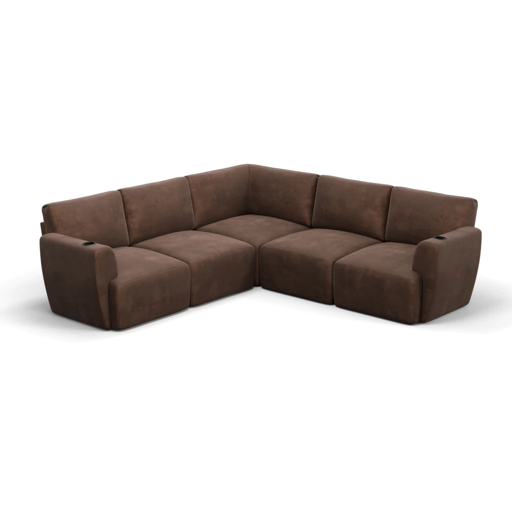 Sofá Damie Na Caixa Modular 5 Lugares em L