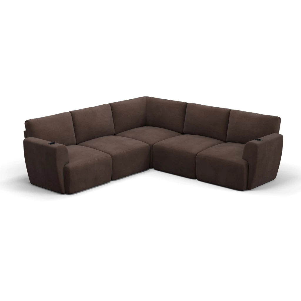 Sofá Damie Na Caixa Modular 5 Lugares em L