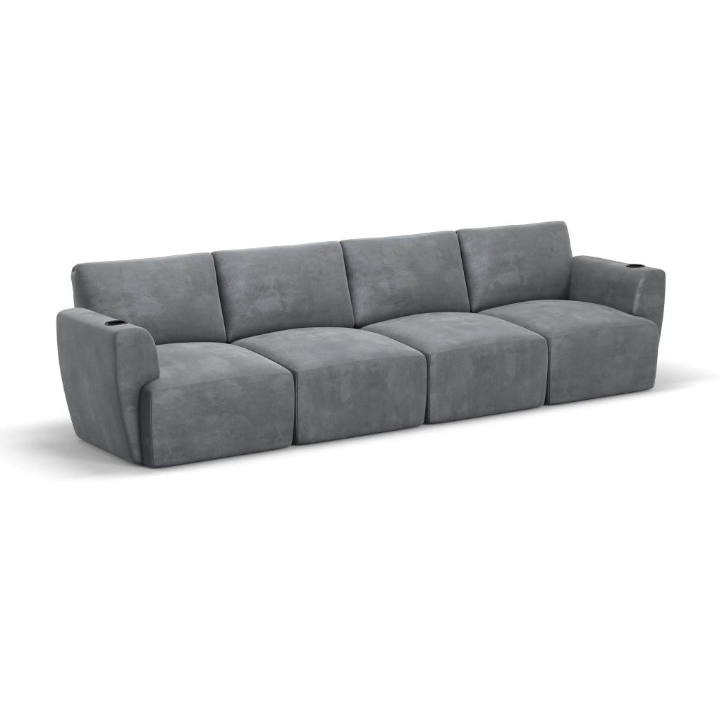 Sofá Damie Na Caixa Modular 4 Lugares