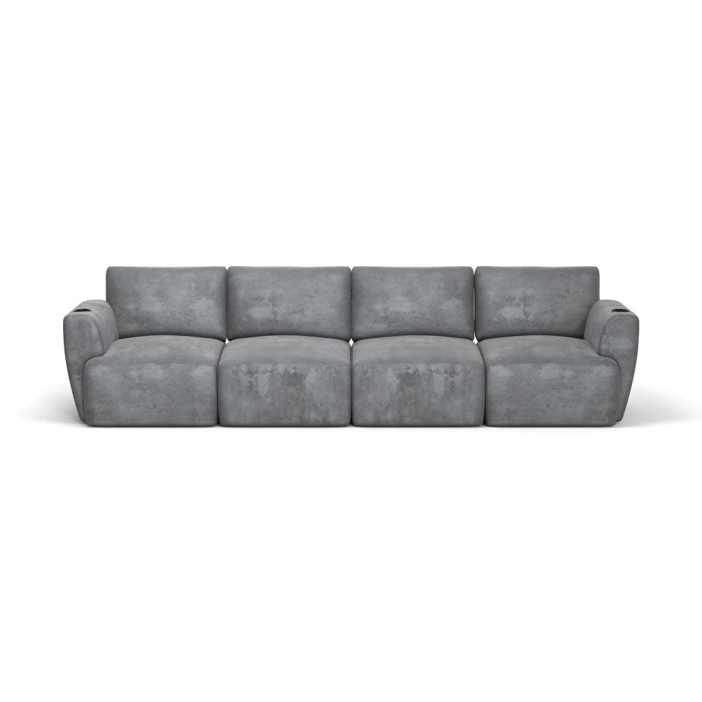 Sofá Damie Na Caixa Modular 4 Lugares