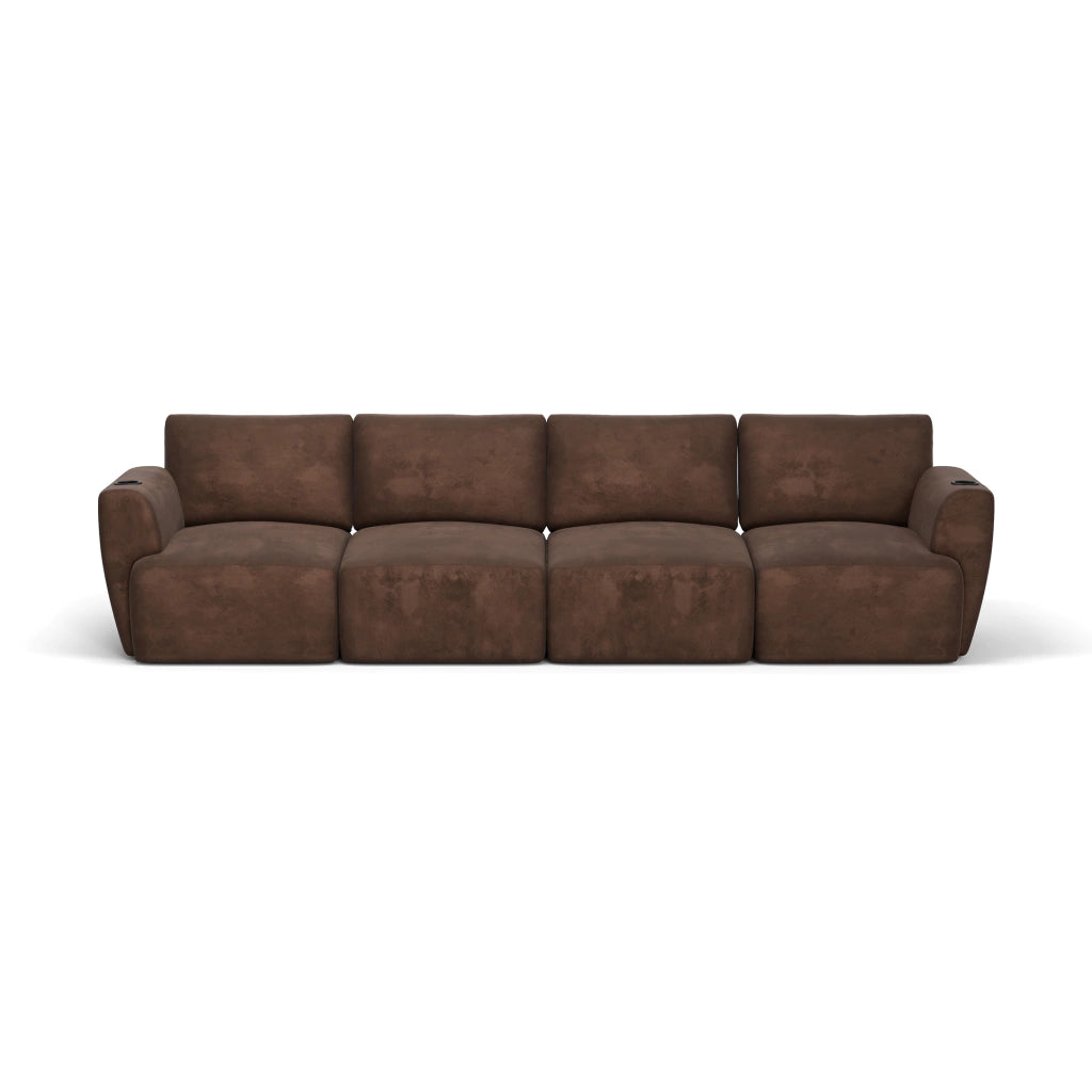 Sofá Damie Na Caixa Modular 4 Lugares