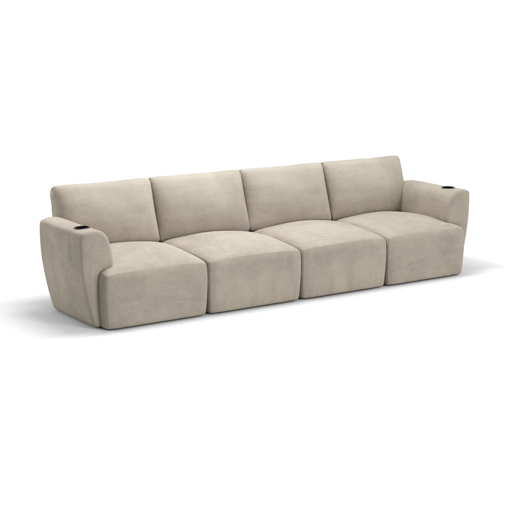 Sofá Damie Na Caixa Modular 4 Lugares