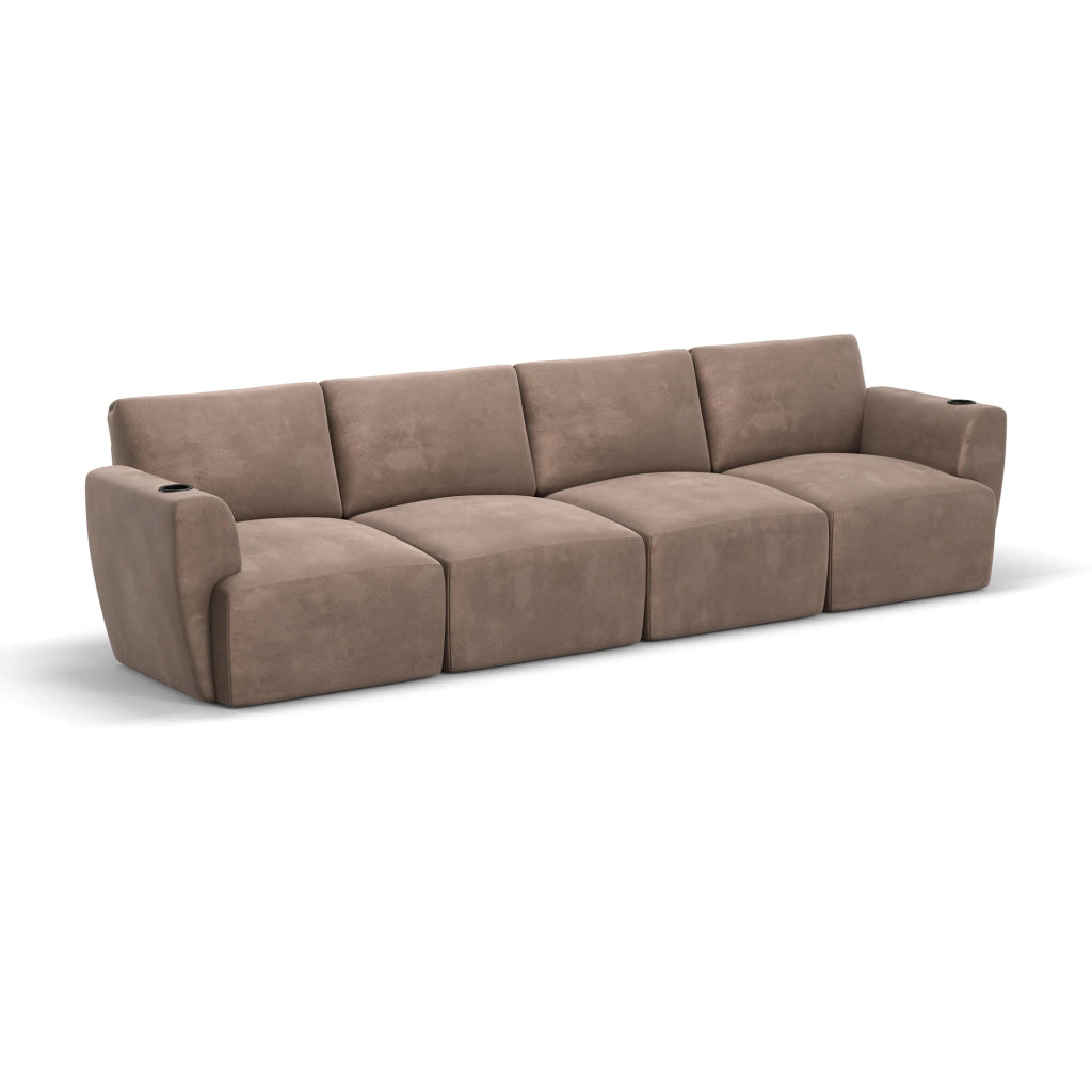 Sofá Damie Na Caixa Modular 4 Lugares