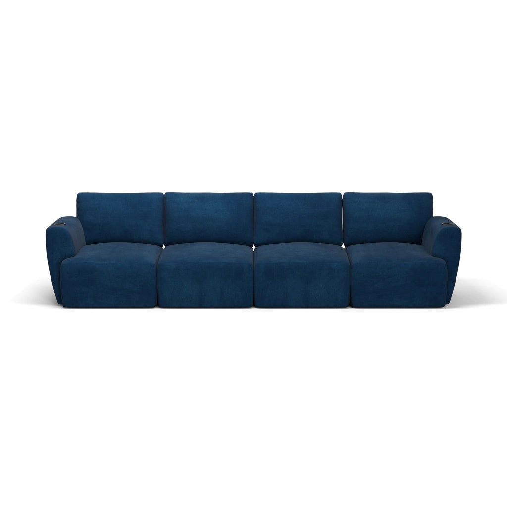 Sofá Damie Na Caixa Modular 4 Lugares