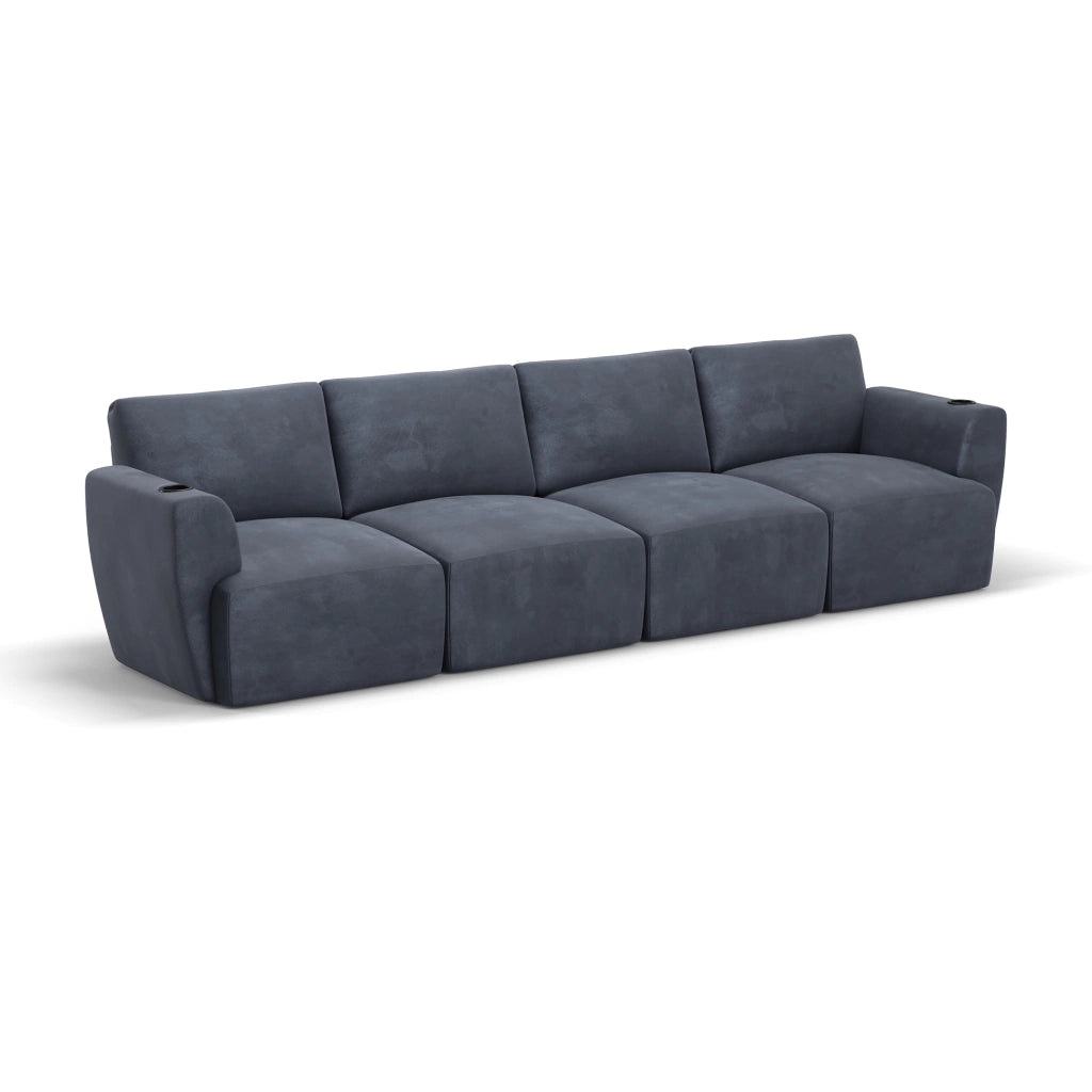 Sofá Damie Na Caixa Modular 4 Lugares