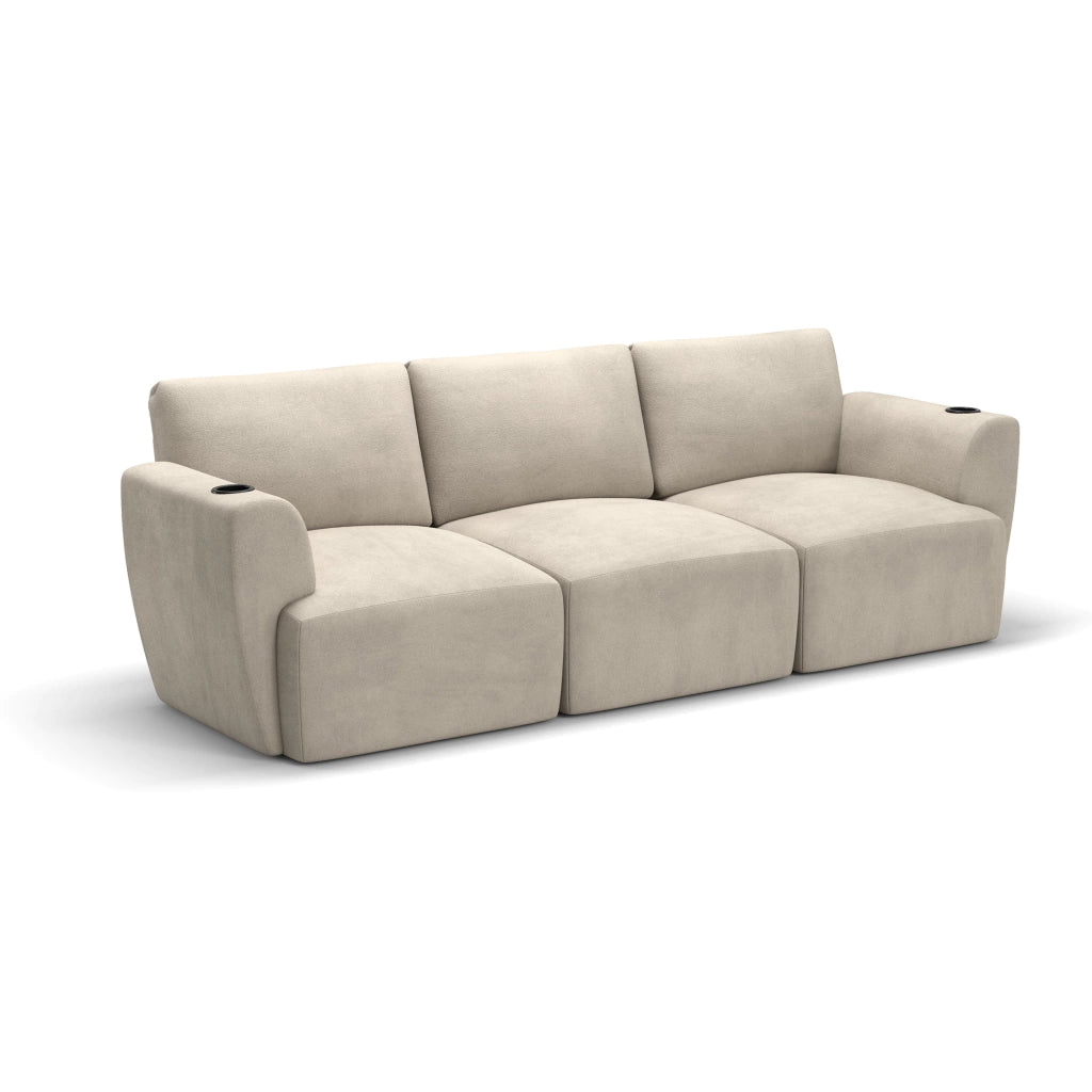 Sofá Damie Na Caixa Modular 3 Lugares