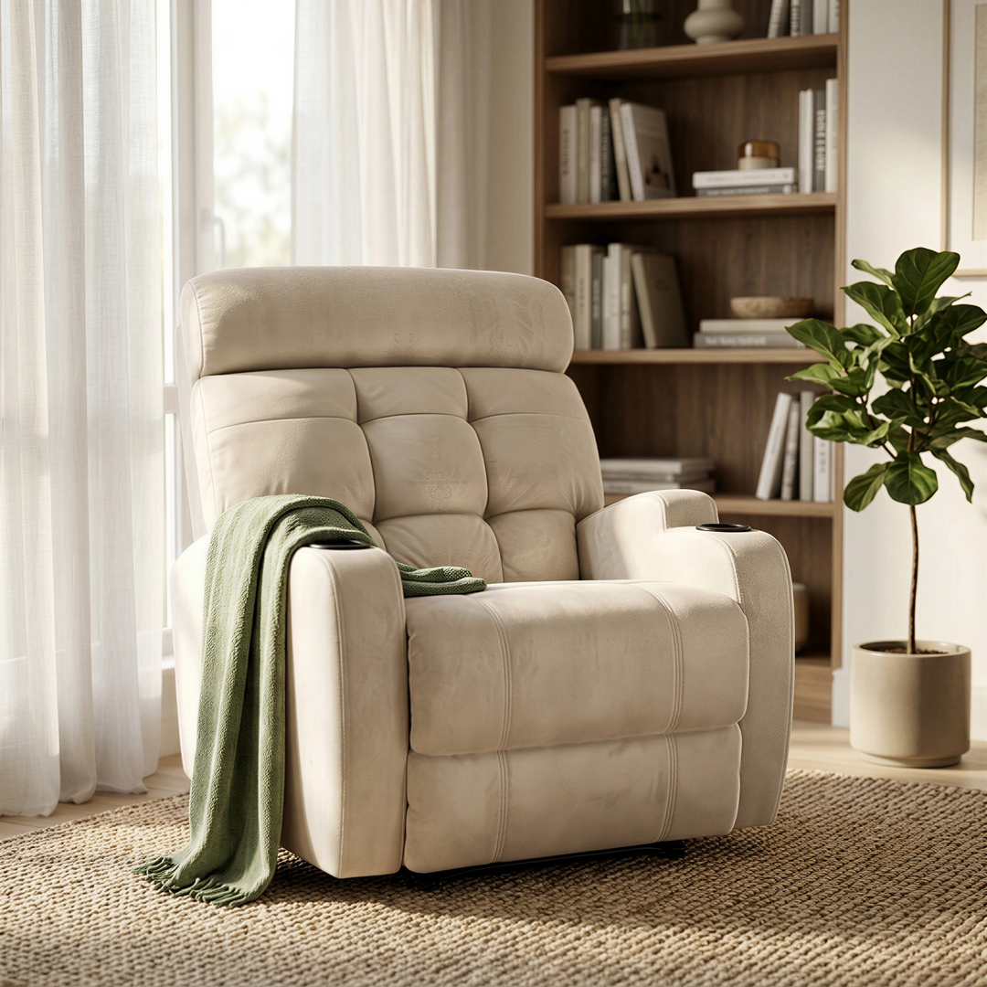 Poltrona Reclinável Elétrica Base Fixa Damie