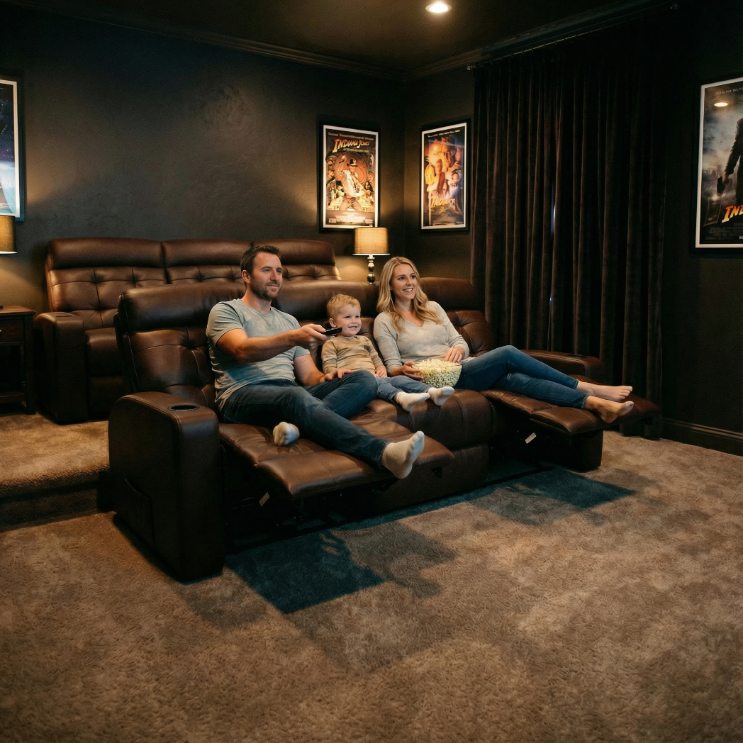 Poltrona Cinema Damie 4 Lugares SEM Braço no meio - Manual