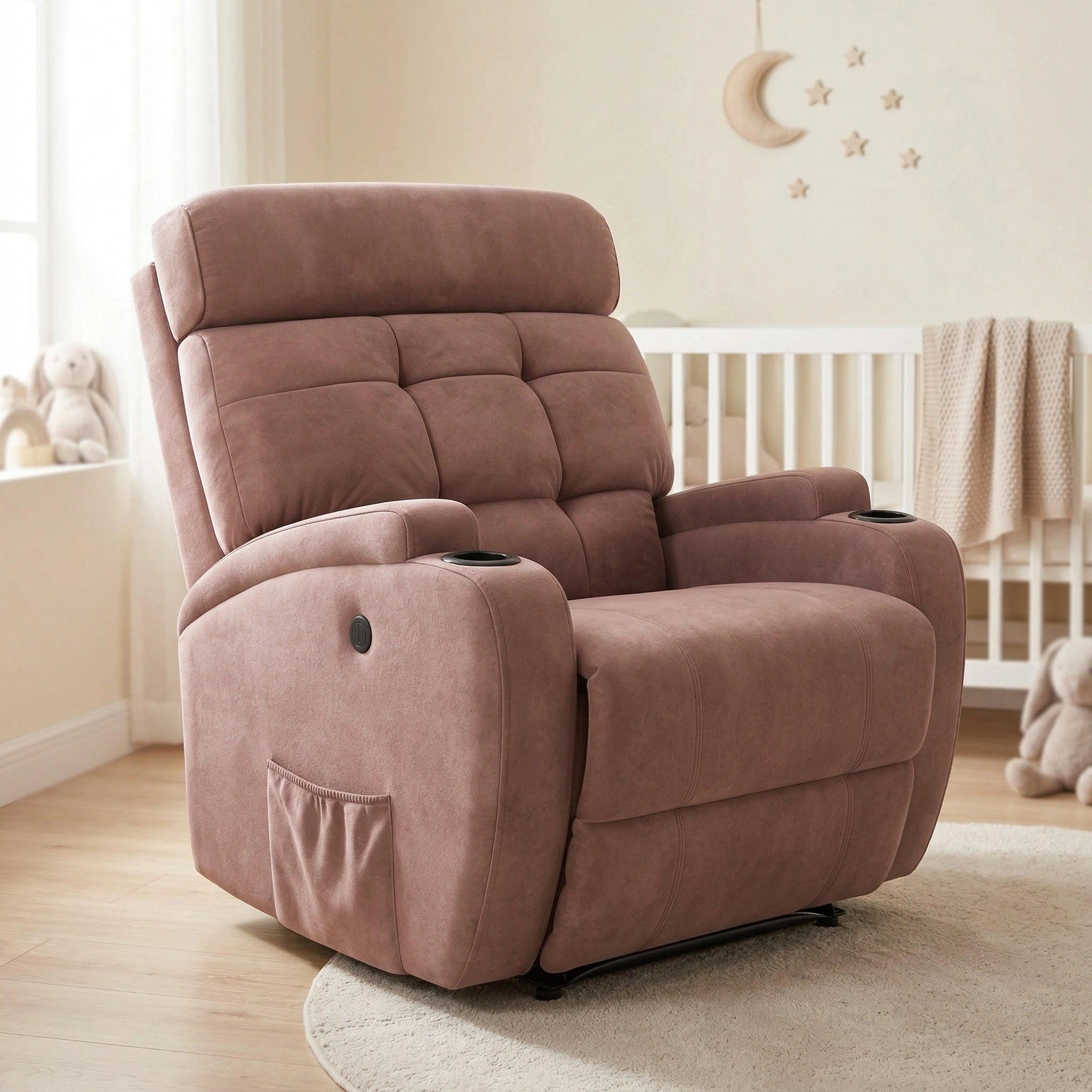 Poltrona Reclinável Elétrica Base Fixa Damie