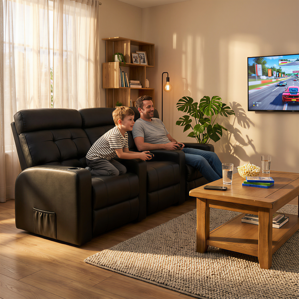 Poltrona Cinema Damie 3 Lugares COM Braço no meio - Manual