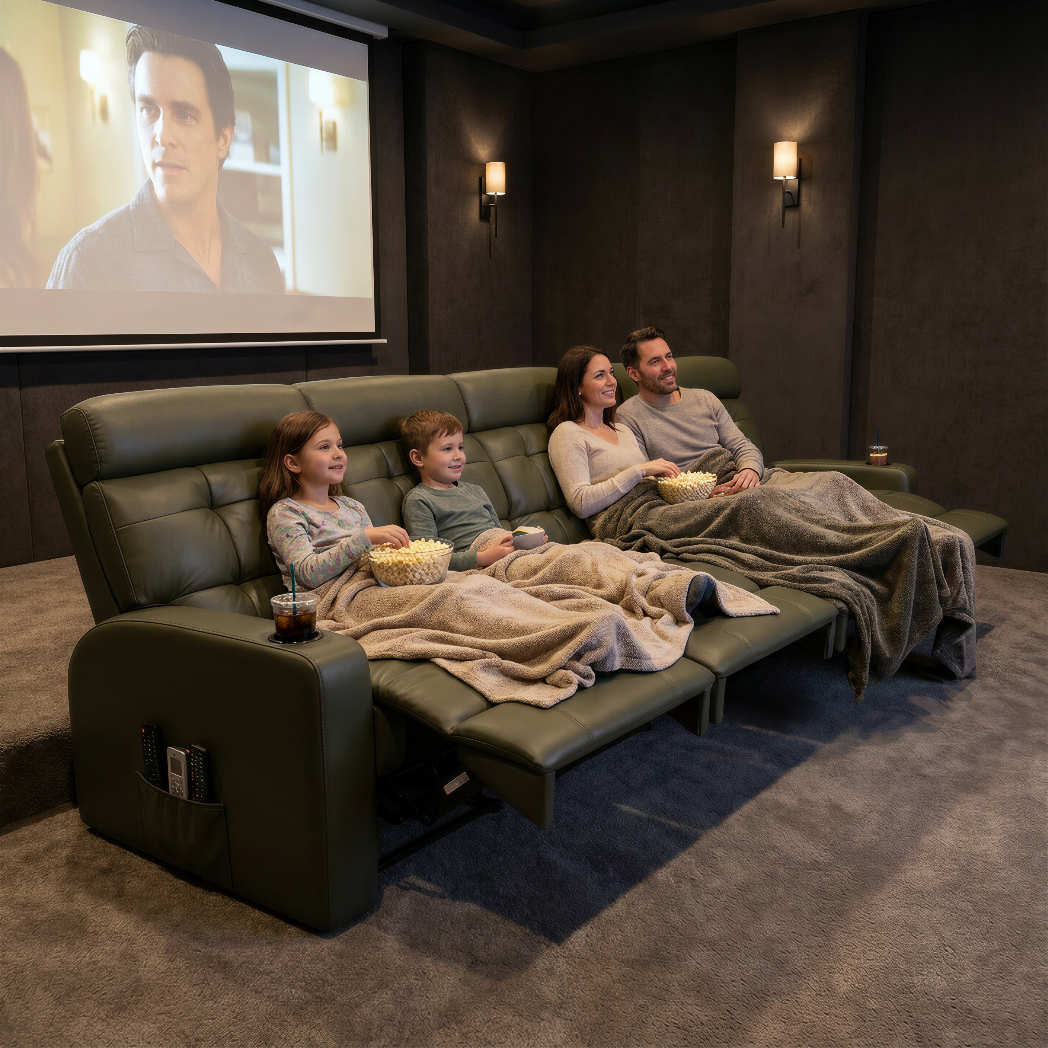 Poltrona Cinema Damie 5 Lugares SEM Braço no meio - Manual