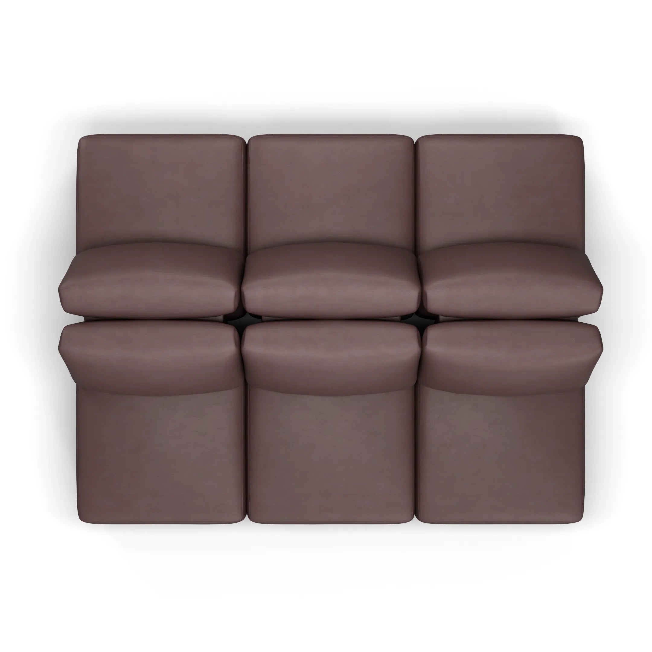 Sofá Damie Na Caixa Modular 6 Lugares em formato Ilha + Apoio de Pé Grátis (Puff)